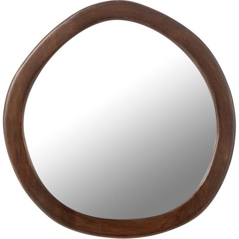 Miroir Mural en Bois "Whisp" 40cm Marron (1/4)