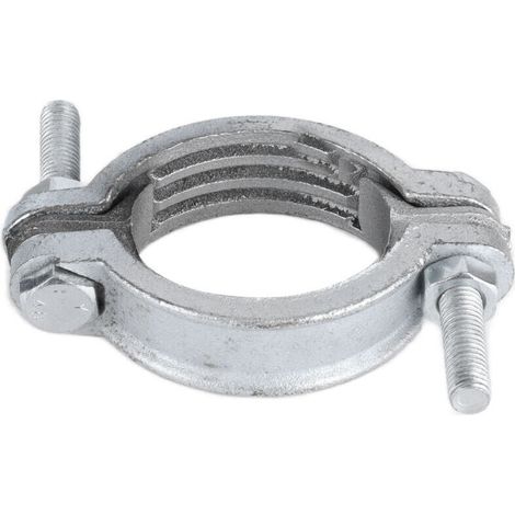Collier de Serrage Ajustable en Acier Galvanisé pour Tuyaux 76-94mm, Anneaux Caoutchouc (1/5)
