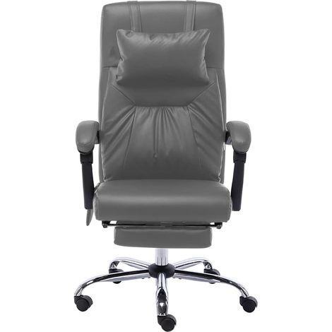 Maison Exclusive - Massage-Bürostuhl Anthrazit Kunstleder (1/5)