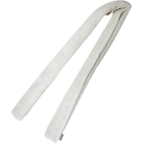 Taglia unica, Blanc: Coquille d'agneau synthétique pour cuirasses anglaises et occidentales