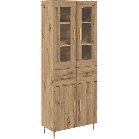 Maison Exclusive - Haut Armoire 2 pcs Chêne artisanal Bois d'ingénierie