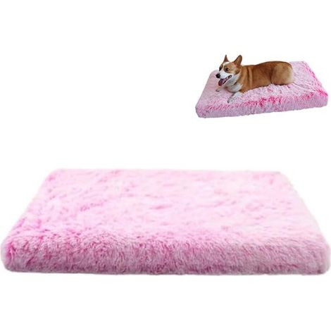 Tapis orthopédique pour chien en mousse à mémoire de forme en forme d'œuf avec housse amovible - 1208010 cm - rose - imperméable et antidérapant (1/5)