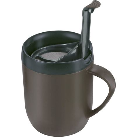 zyliss E990001 Hot Mug Caffettiera, Plastico, Silcone, Grigio, Tazza da Caffè da Viaggio Isolata, Filtro per Caffè Macinato, Tazza Con Coperchio, Lavabile in Lavastoviglie (1/5)
