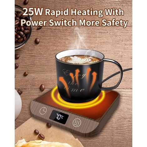 Calentador de tazas de café,con 6 temperaturas (45 ℃-70 ℃ Pantalla LED,calentador de tazas de café y temporizador de 1 a 12 horas para café (1/5)