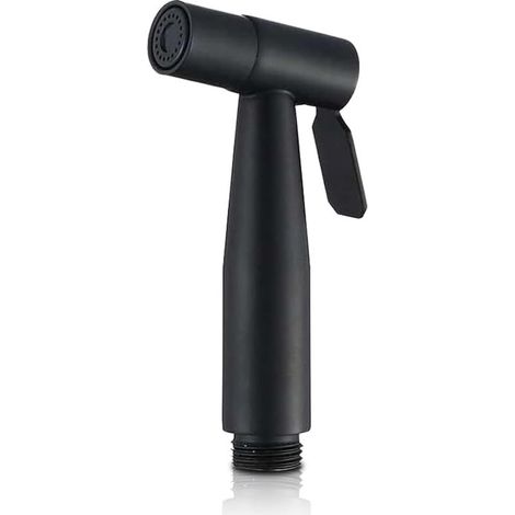 Douchette WC,Tête de Douchette Toilette WC en Acier Inoxydable Pulvérisateur de Bidet à Main pour Douche Salle de Bain Hygiène Nettoyage des Couches,Interface G1/2 Standard,Noir (1/5)