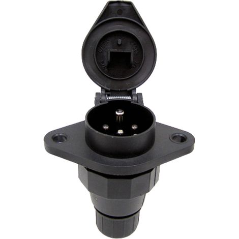 Kunststoffbuchse, elektrischer Stecker 7-polig 24V 16A 1,5mm 2