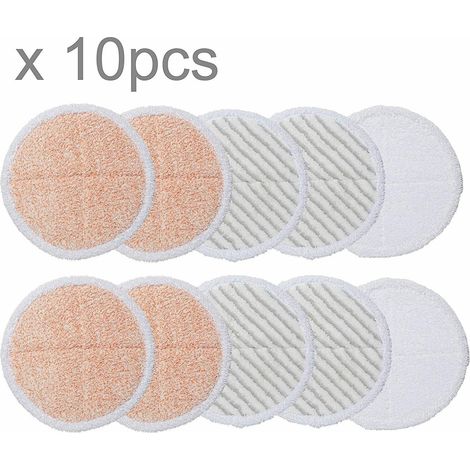Pack of 10 fiber cleaning cloths/pads for Bissell Spinwave 20522 2240N 2039A mops (1/5)