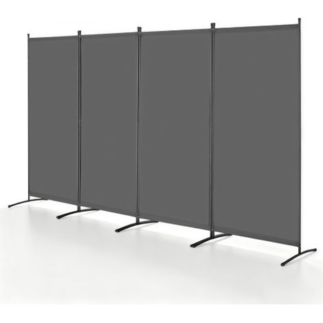 VEVOR Biombo Separador de Ambientes de 3464 x 1840 x 520 mm, Separador Plegable de Ambientes de 4 Paneles Mampara de Privacidad para Interiores, Separador de Ambientes para Oficina, Dormitorio, Gris (1/5)