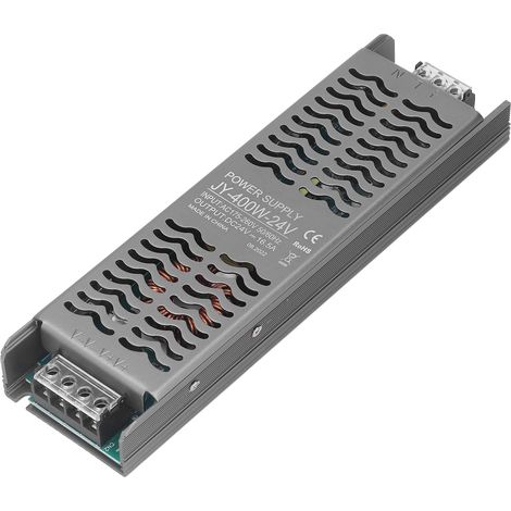 Alimentation LED 400W 24V DC IP20 Dissipation Thermique Rapide Transformateur LED Driver Alimentation AC 175‑260V