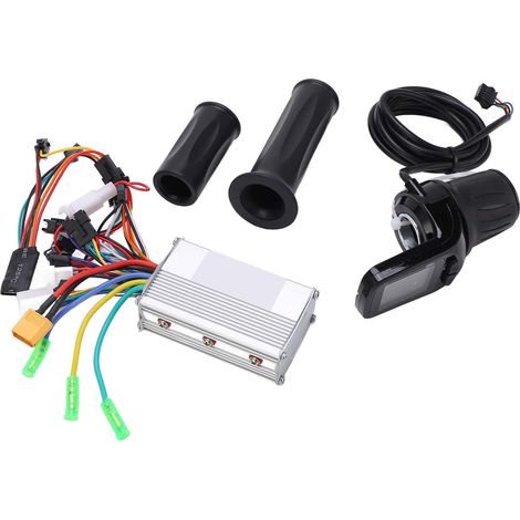 Kit régulateur sinusoïdal 3 modes 24V 36V 48V 350W pour vélo électrique avec écran LCD 886 et poignée d'accélérateur (1/5)