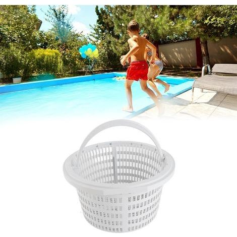 Panier d'écumoire,Panier Skimmer Piscine,Panier de Skimmer Amovible pour Piscine,Panier d'écumoire en Plastique pour Piscine Hors Sol,Filtre Skimmer Piscine,Panier de Skimmer,7.1x7.5x3.9in (1/5)