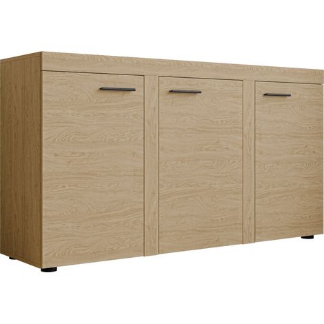 Aparador Univio I, Roble, 82x149cm, Número de puertas: 340cm, Aglomerado laminado (1/4)