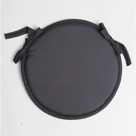 Coussins de siège ronds pour chaises, lot de 2 coussins de chaise circulaires imperméables pour salle à manger intérieure et extérieure (jardin). (1/4)