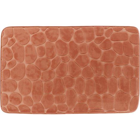 Tappeto memory in microfibra pebble 50x80cm - rame - Tendance