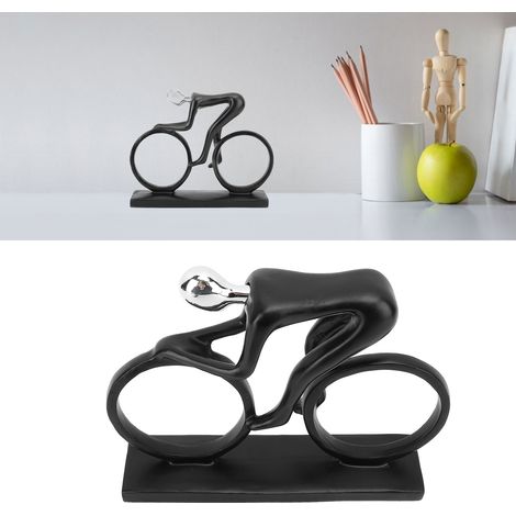 Musikerfiguren aus Kunstharz für Büro und Wohnzimmer, Typ 1 – Minimalistisches schwarzes Set aus robustem Kunstharz – ca. 22 x 5 x 17,5 cm (1/5)