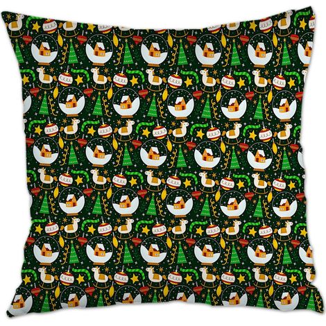 Housse de coussin 45x45 cm en polyester résistant pour la Saint-Valentin, mariage, anniversaire, naissance de bébé (1/5)