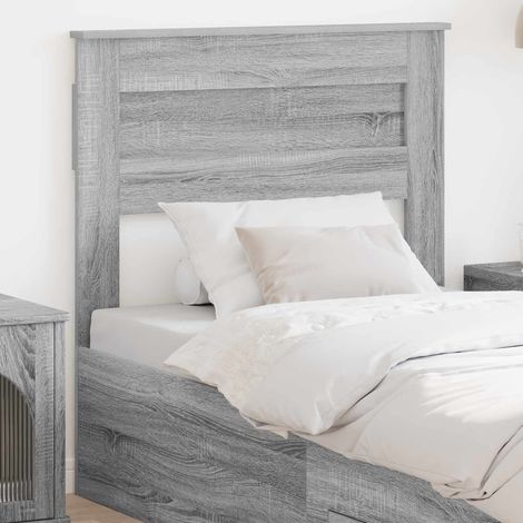 vidaXL Tête de lit Gris Sonoma Bois d'ingénierie