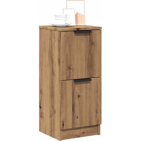 vidaXL Sideboards 2 pcs Artisan Oak 30x30x70 cm Engineered Wood