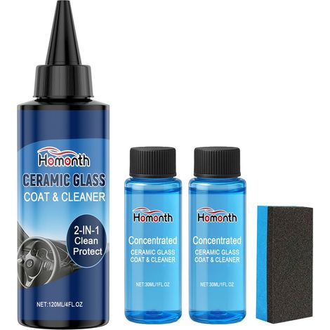 Coating Kit for Cleaning, Refurbishing, Scratch Prevention, and Smoothing of Car Paint Surfaces - 120ml + 2 x 30ml + 1 Sponge -- BIEMMEDUE (1/5)