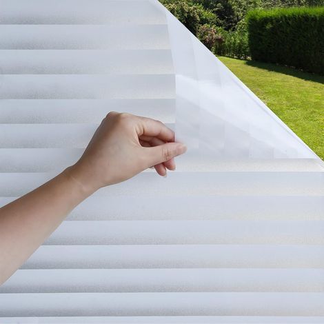 Privacy film for windows in homes, offices, and bathrooms. Opaque white, 45 x 200 cm. (1/5)