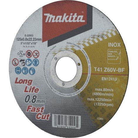 Makita Trennscheibe 125x0,8 mm INOX - E-22953-12 (1/2)