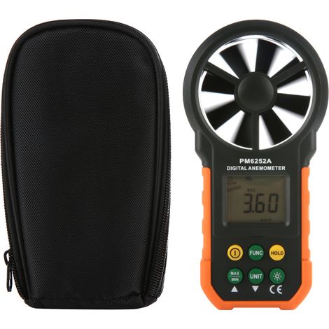 PEAKMETER PM6252A Portable LCD Display Digital Anemometer Wind Speed Gauge Meter (1/5)