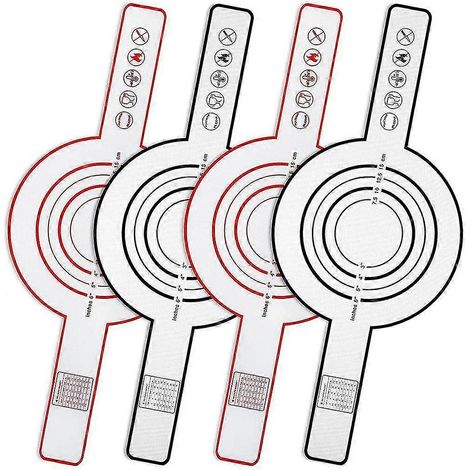 Lot de 4 tapis de cuisson en silicone pour four, antiadhésifs et réutilisables. (1/5)