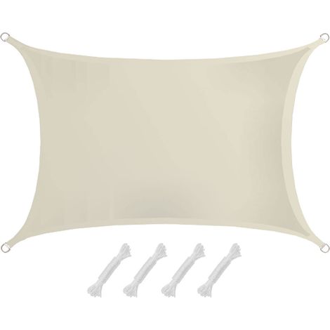 Sonnensegel Kalahari Rechteck Polyester 3x2 m Beige