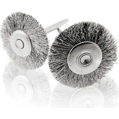 Nouveau lot de 20 brosses métalliques rondes en acier inoxydable pour perceuse, meuleuse, polissage, accessoires pour outils électriques (vente en gros) (1/3)