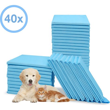 Randaco Hunde-Toilettenmatten Trainingunterlage Hunde Welpenunterlage Puppy Hygieneunterlagen Einwegpad 60x60CM - 40X