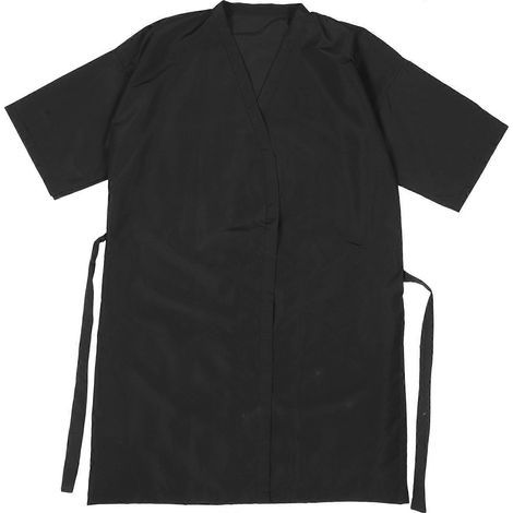 Friseurumhang im Kimono-Stil (schwarz) – 80,00 x 60,00 x 0,30 cm – Schwarz (1/4)