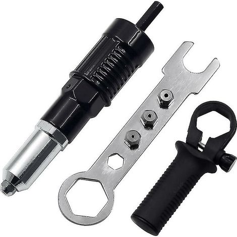 Outil d'écrou de rivet électrique outil de rivetage adaptateur sans fil Adaptateur INSERT TOL MULTIFONCTION MULTIFONCTION GUR AUTO RIVET (1/4)