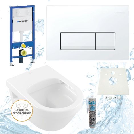 Geberit Vorwandelement Villeroy Boch Architectura WC spülrandlos Komplettset Delta50 (1/4)