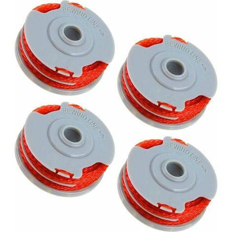 Lot de 4 bobines de fil Flymo FLY021 pour débroussailleuse - 1,5 mm - 11 m - En nylon - Compatibles avec les coupe-bordures Flymo - Remplace FLY021/513937190 (1/4)
