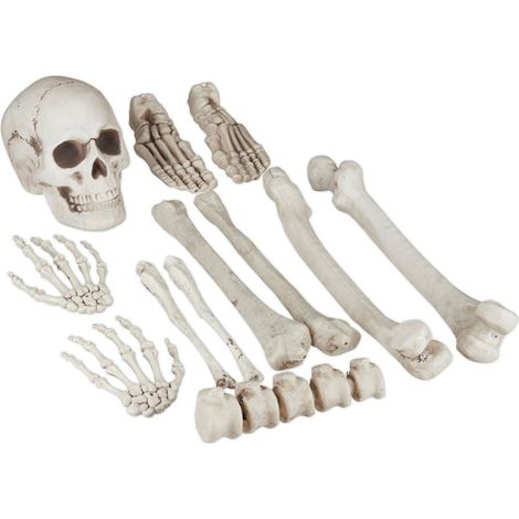 Set di decorazioni scheletriche di Halloween - 12 ossa