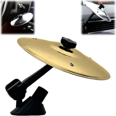 Piatti Crash - Piattino per bocchetta dell'auto - Piattino per bocchetta dell'auto a batteria - Mini piatti con clip - Oro (1/5)