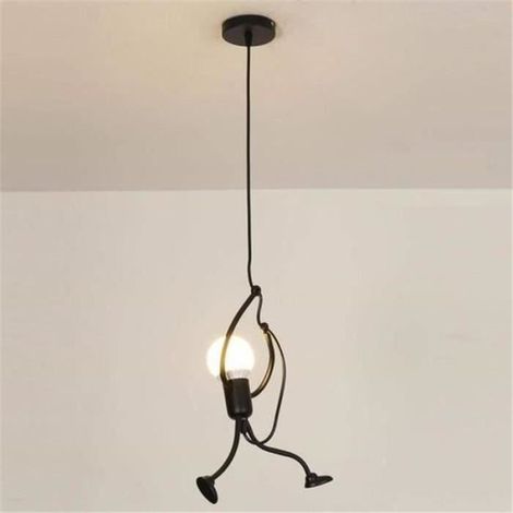 Lustre - E27 Lampe Suspension - Humanoïde Lampes de Plafond - Luminaire suspendu Pour le salon salle à manger bar (1 Tête)-Ywey (1/5)