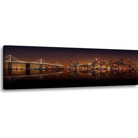 Leinwanddruck Architektur von San Francisco 135 x 45 cm