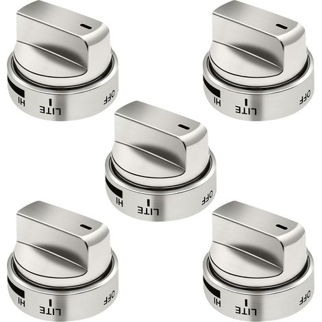 Ersatzknöpfe für LG-Kochfelder (Teilenummer AEZ73453509): Kompatibel mit LG-Gaskochfeldern (Modelle: LRG3036ST, LRG3095ST, LRG3091ST, LRG3093ST, LRG3035ST, LRG3036ST). Ersetzt die folgenden Teilenumme