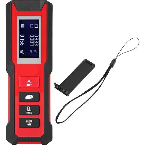 Télémètre Laser Portable IP54 LDM-B30, Distancemètre Numérique LCD avec Écran Rétroéclairé, Outil de Mesure de Précision pour Chantier et Bricolage (1/5)