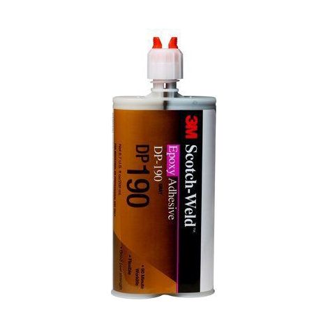 3M – Adhésif époxy liquide 48 ml – Couleur gris – Flexibilité pour assemblage surfaces dissemblables – Applications en chantiers humides - DP190