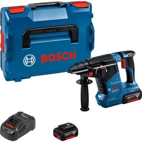 Bosch – Perforateur burineur SDS-PLUS 18V – 2 batteries 5.0Ah – Chargeur GAL 1880 – Moteur Brushless – Force de frappe 2.7J (1/5)