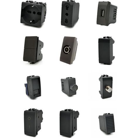 Mapam Serie elettrica Compatibili serie Bticino Living International (ART) Supporto 2 Moduli