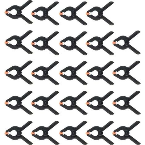 24X Pinces à Ressort, XU, Colle en Plastique pour une Utilisation Universelle , Atelier, Photographie ou ModéLisme - (1/4)