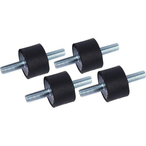 4pcs Supports d'Isolant Anti-Vibration, M8 30 x 20 Isolateur en Caoutchouc Anti-Vibration Monte l'Amortisseur de Pompe à Compresseur d'air avec Vis (1/5)