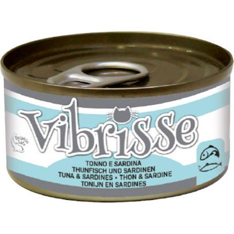 24 boîtes de 70 g chacune: Vibrisse Cat thon et sardines 24 boites de 70 g chacune