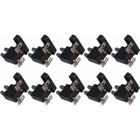 Balais de charbon pour générateur 4-7 kW : 10 pièces, haute conductivité, lubrification optimale (1/4)
