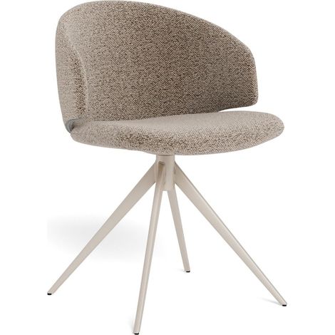 Silla Norsica 910, Gris + Beige, 78x53x54cm, Tapiz, Metálico