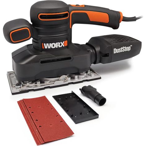 Worx WX641 Levigatrice Orbitale, 250 W, 220 V, Nero (1/5)