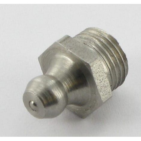 Engrasador derecho 1/8" 180掳 inoxidable UNIVERSAL GN18180RVS